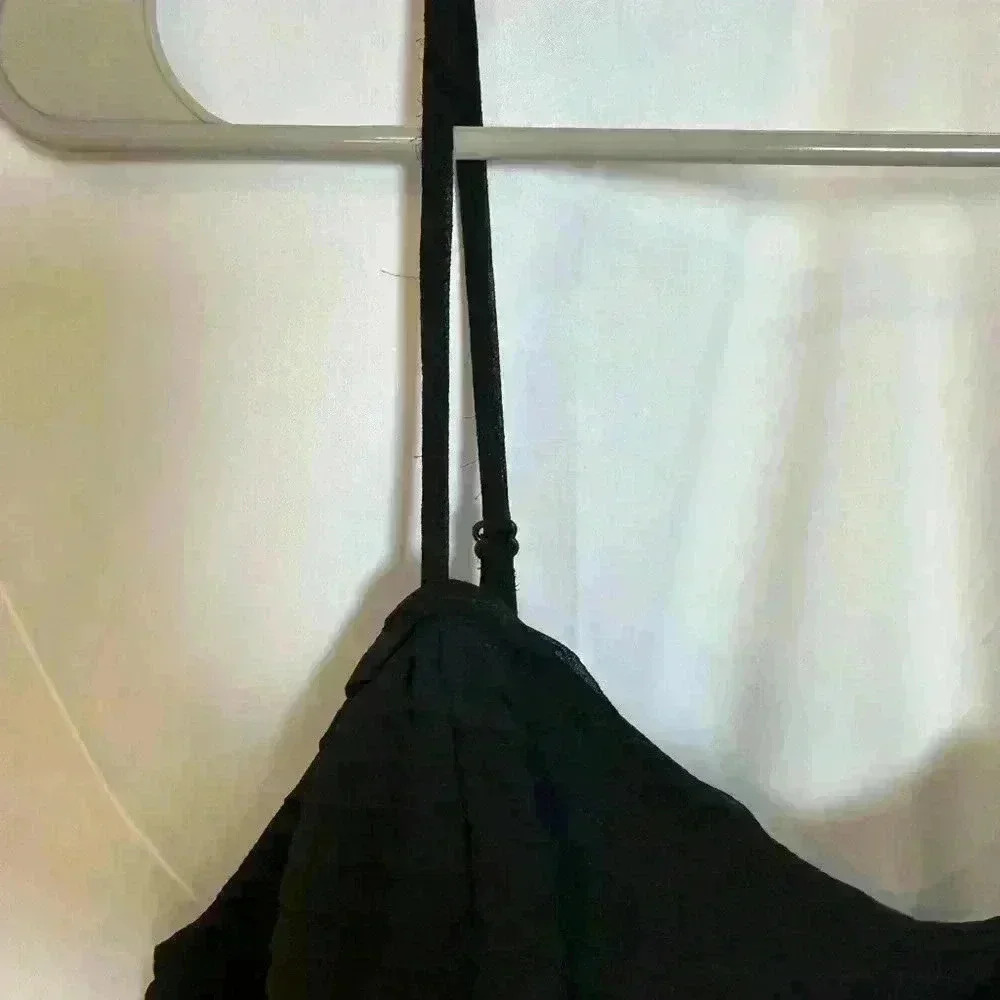 Bar III Long Dress w/Pleated Black Top, long & Breezy (Multi-Color) Size XL - Picture 5 of 10